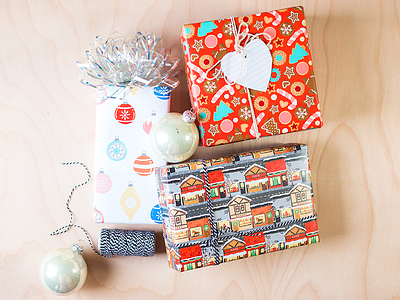 My First Skillshare Class: Designing Holiday Wrapping Paper! christmas christmas cookies holiday skillshare vintage wrapping paper