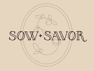 Sow + Savor Logo