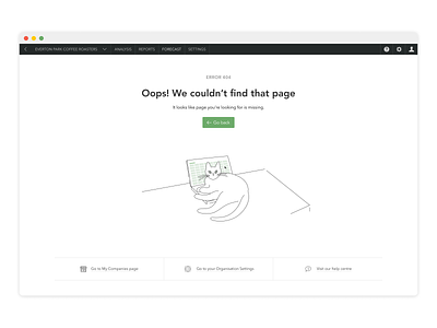 404 Error Page 403 404 accounting cat desk error illustration product design ui