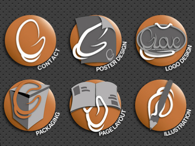 GloveGraphics Buttons buttons glovegraphics icons illustration logos packaging page layouts posters