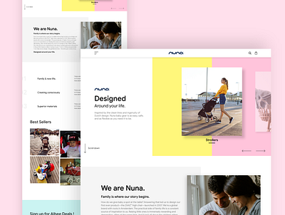 Nuna - Web Template agency brand identity branding and identity clean ui design user experience user interface