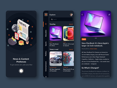 News App - Newsfeed App Design Concept
