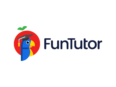 FunTutor - Logo graphic design logo parrot school tutor