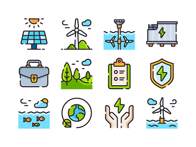 Icons for Inis Ealga Marine Energy Park Project