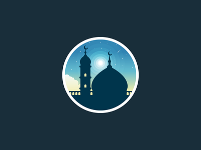 Mosque cloud illustration islam mosque muslim night sky
