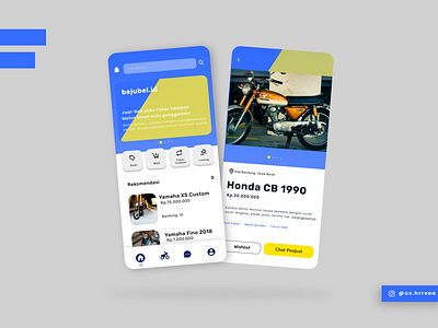 Motorcycle Selling App - UI Design Exploration