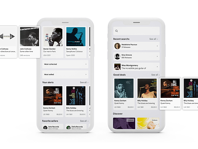 Tribute 02 app app design discogs music music app sound design vynil vynilcollector