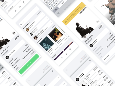 Tribute 04 app app design design discogs music music store ui ux