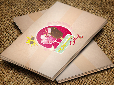 buseness card buseness card design ice cream photo print design