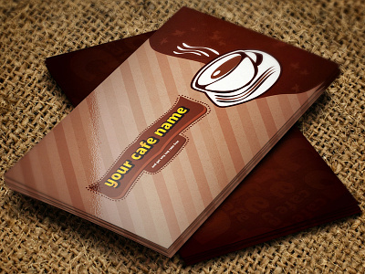 buseness card brown buseness card coffee creative design photoshop print design