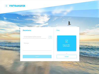 VWTransfer adobe experience design interaction design ux design visual design web design