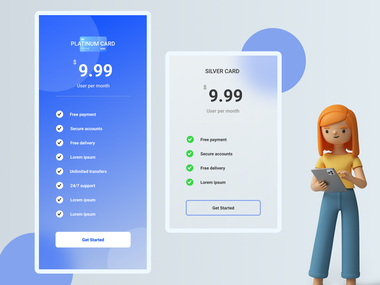 Design Of Price Plan By Mariam On Dribbble