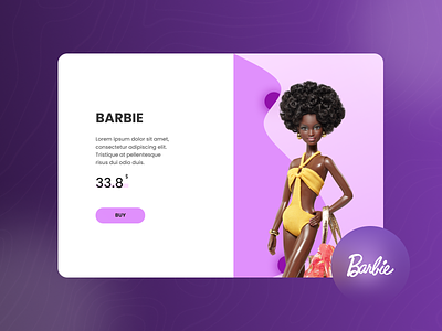 Design of product details 3d barbie branding design figma illustration logo typography ui ux vector