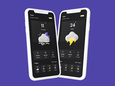 Design of weather app 3d app application branding clean design figma illustration logo typography ui uidesign uiux ux uxdesign vector weather
