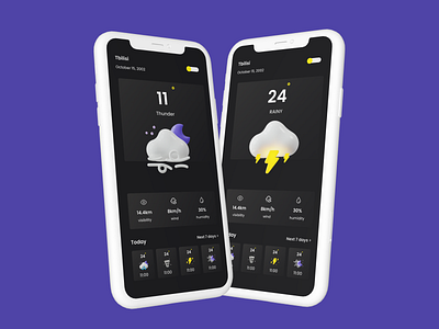 Design of weather app