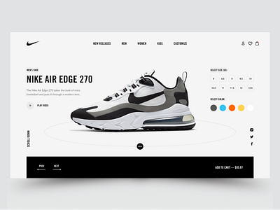 Nike Promo Page Design Concept