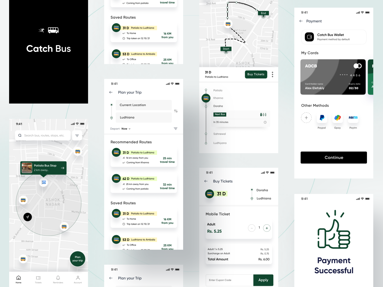 Catch Bus App Part 2 by Navya Chopra on Dribbble