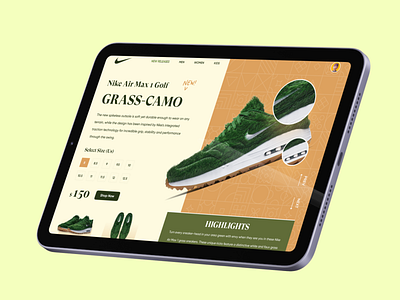 Shoes Website Header brand design grass green header nike puma shoes trending ui ux website yellow