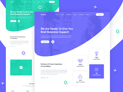 Proline - Business Consulting Landing Page clean consulting design landing page modern ui ux web website