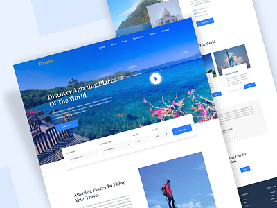 Travel Agency Landing Page agency agency landing page design landing page travel travel agency travel agency landing ui ux web website website design