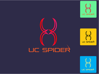 Uc Spider - Brand Logo app art branding clean design graphic design icon illustration illustrator logo minimal spider spider logo spiderman vector