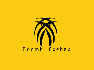 Boomb Fxebax logo art branding clean design flat icon illustration logo minimal vector