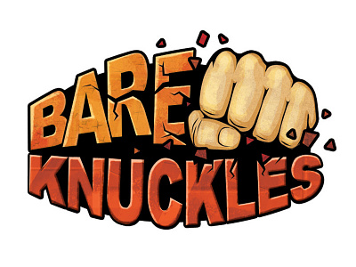 Bare Knuckles Logo bare boxing computer game console game art graphic design illustration knuckles logo sports video game
