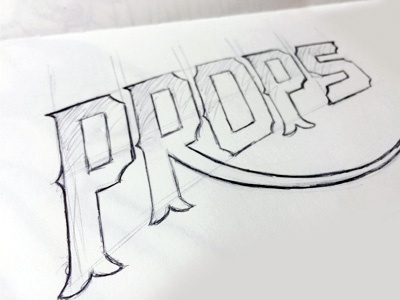 Props lettering miami typography