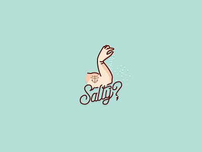 Feeling Salty? icon illustration salty vector