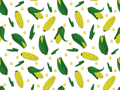 background of corn harvest illustration vector