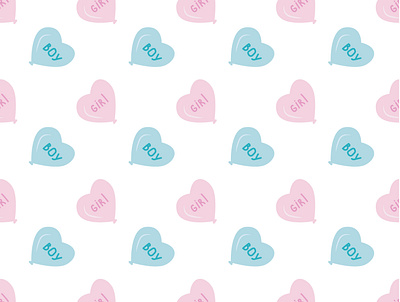 gender reveal party pattern girl