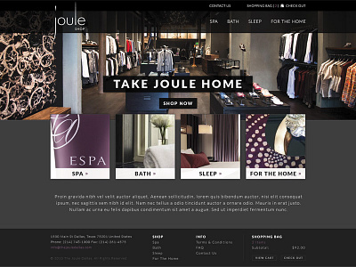 The Joule Shop - Round 1 black cart dark ecommerce gray purple shop shopping bag website