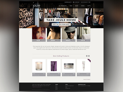 Joule eCommerce ecommerce flat design magento shopping spa website