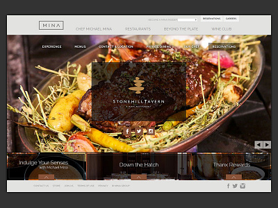 Restaurant Landing Pages full page background parallax restaurant website