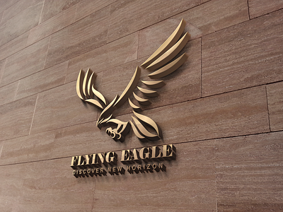 3D Wall Logo MockUp 2