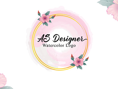 Minimalist Watercolor Logo