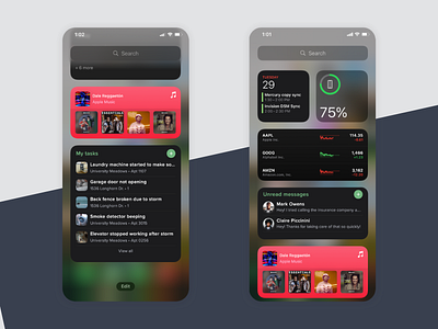 Buildium mobile app widgets