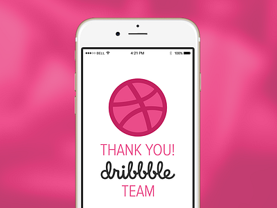 Thank You!! debut shot dribbble experience interface iphone ui ux
