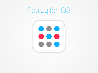 Fourzy App Icon app apple design dots game icon ios
