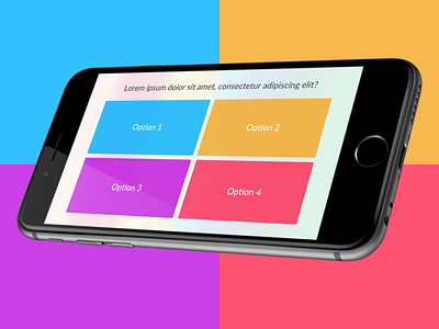 Homework App Video UI V2 app apple colourful flat ios modal questions video