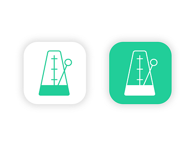 Metronome App Icon app icon metronome minimal simple