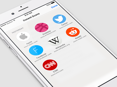 Preview of Upcoming App app apple circle grid ios iphone ui