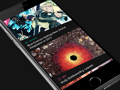 Curated News App app apple full screen images ios news photos