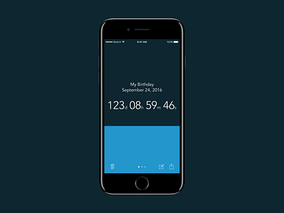 Hourglass 2 (Final UI) app apple clock countdown dark hourglass ios iphone time timer
