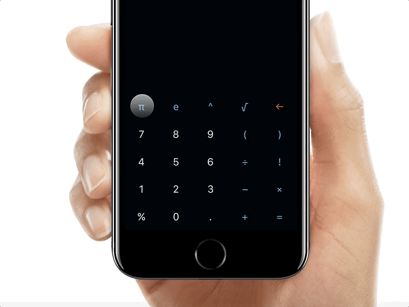 Chameleon – Adaptive Keypad Sneak Peek 3d touch adaptive app apple calculator chameleon ios numbers