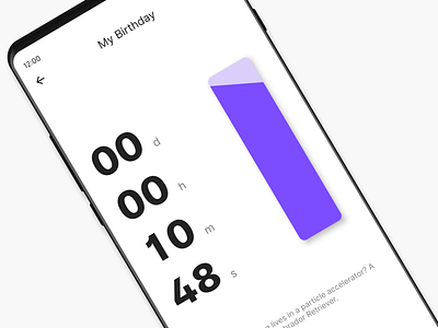 Hourglass for Android - Countdown Clock android android app app countdown events minimal mobile ui ui design