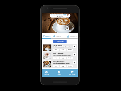 Online coffee shop