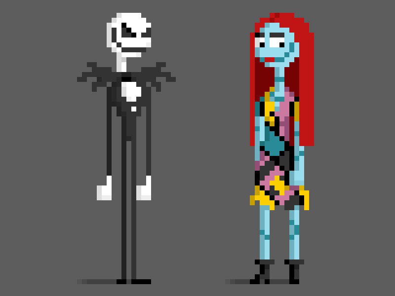 Pixel Nightmare Before Christmas by Alex Kelsey on Dribbble