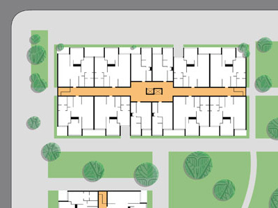 Residential Block Plan architectural design architectural rendering floorplan landscape