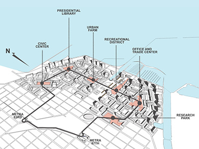 3D Information Map architectural design illustration map design urban planning
